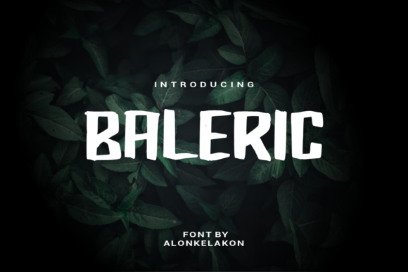 Baleric: A Cool, Casual Paint Brushed Display Font