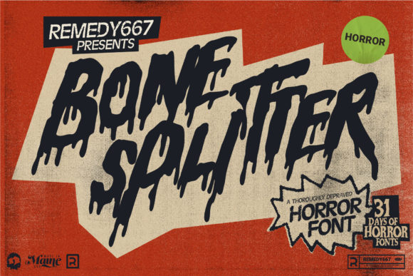Bone Splitter: A Display Typeface That Sets the Tone—Without Screaming