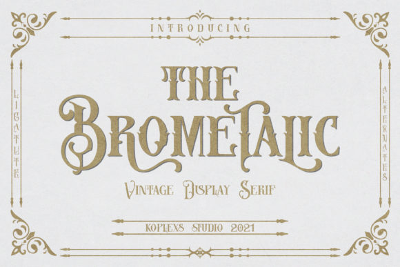 Brometalic: A Chic Display Font That Elevates Real Branding Work