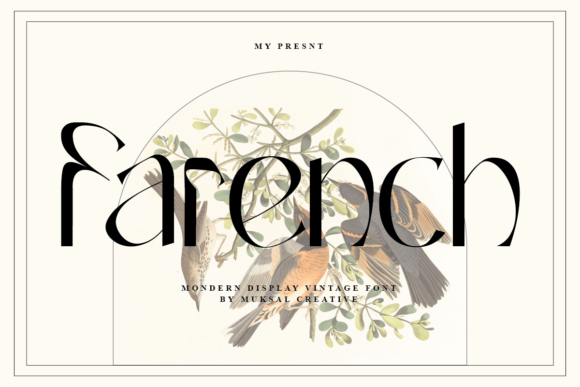 Farench: A Modern Display Font with Vintage Charm