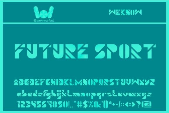 Future Sport: A Techno Display Font That Sparks Energy
