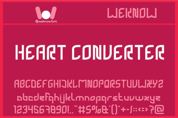 Heart Converter: A Techno Display Font That Cuts Through the Feed