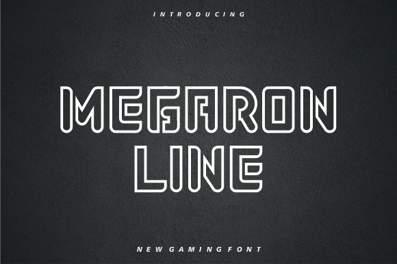 Megaron Line: A Bold Display Typeface for Branding