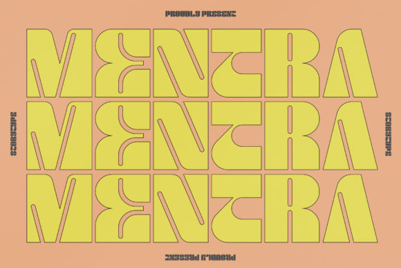 Mentra: A Cool Outlined Display Font for Brand Creators