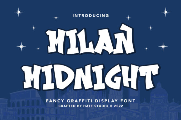 Milan Midnight Typeface: Graffiti Soul for Publishing