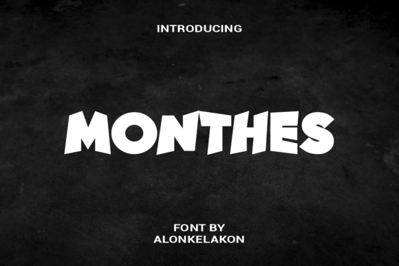 Monthes: A Bold Display Font for Memorable Branding