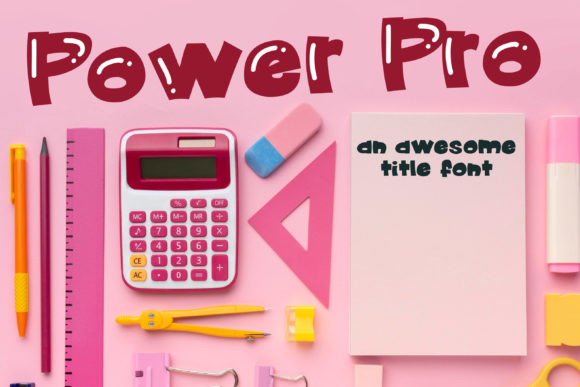 Power Pro: A Playful Display Font for Small Business Branding