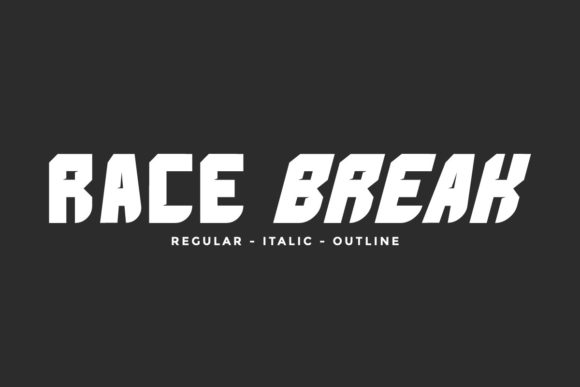 Race Break: A Bold Display Font for Editorial Storytelling