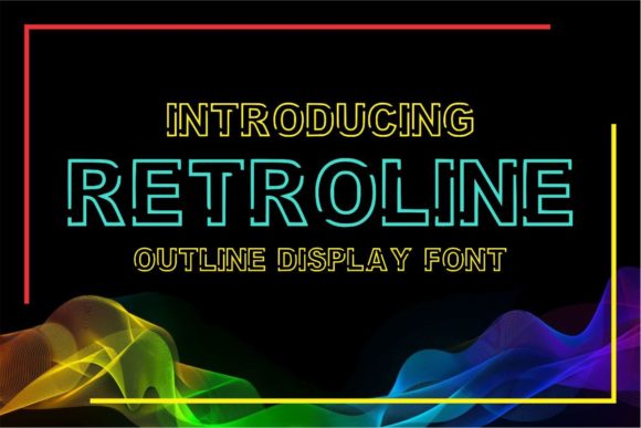 Retroline: A Bold Display Font for Editorial Design