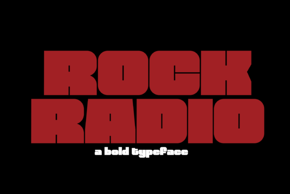 Rock Radio: The Bold Sans Serif Font for Modern Web Design
