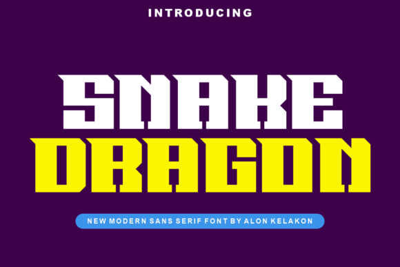 Snake Dragon: A Bold Display Font for Editorial Impact