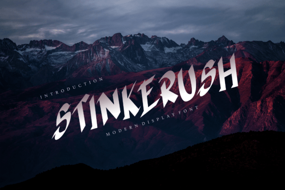 Stinkerush: A Display Font That Feels Like a Thoughtful Pause