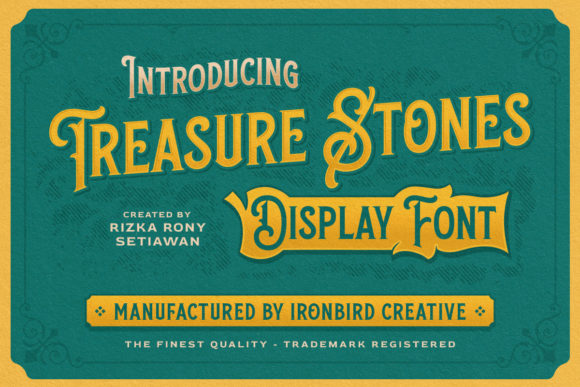 Treasure Stones: A Bold, Victorian-Inspired Display Font for Real Branding