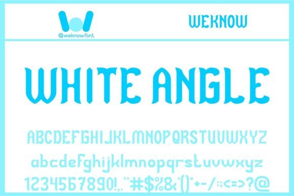 White Angle: A Modern Gothic Display Font for Digital Branding